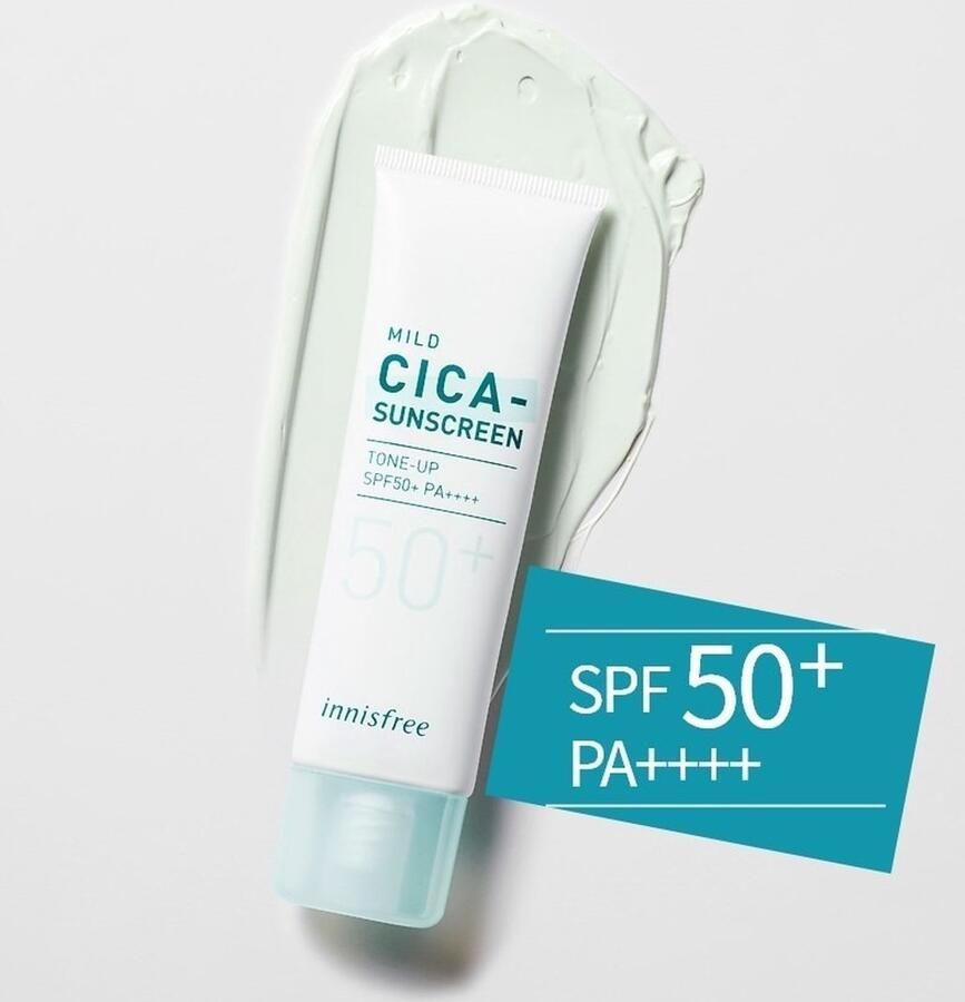 Innisfree True Mild Cica sunscreen SPF50+ PA++++ 50ml Korean skincare