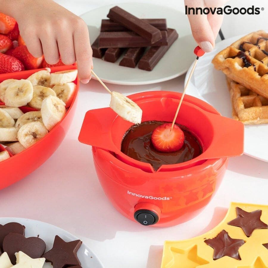 Innovagoods 2-IN-1 CHOCOLADE FONDUE EN JELLY MAKER YUPOT Chocolade fontijn Chocoladefondue Chocolade druppels Smelt chocolade Chocoladefontein