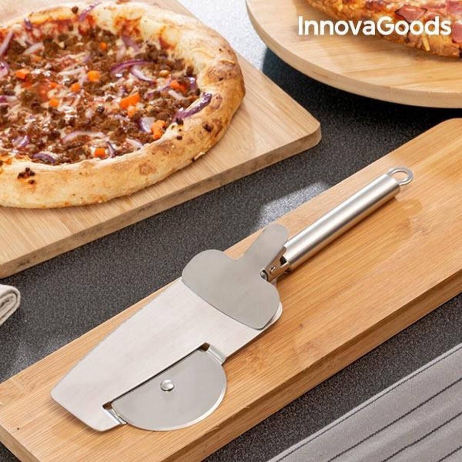Innovagoods 4 IN 1 NICE SLICE PIZZASNIJDER Pizzames Pizza snijder Pizza stukken snijden Pizzaroller Pizza Snijder Pizza Cutter