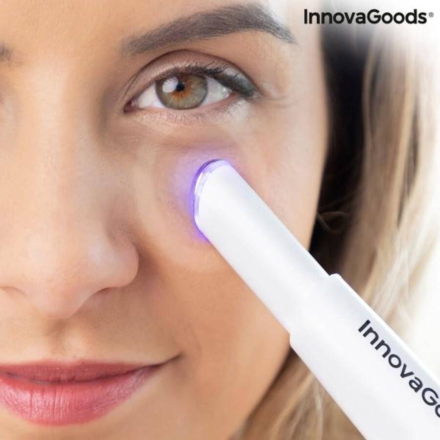 Innovagoods ANTI-AGEING OOGMASSAGER MET FOTOTHERAPIE Jade Roller Gezichtsroller Gezichtsmassage roller- Gezichtsmassage apparaat- Oogmassage Oog masseerder GEZICHT MASSAGE APPARAAT WALLEN MASSEERDER WALLEN VERWIJDERAAR