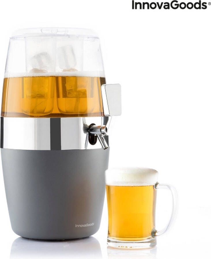 Innovagoods Biertap Beertender Biertoren Bier Cadeau Drank Dispenser Gekoeld 4 L