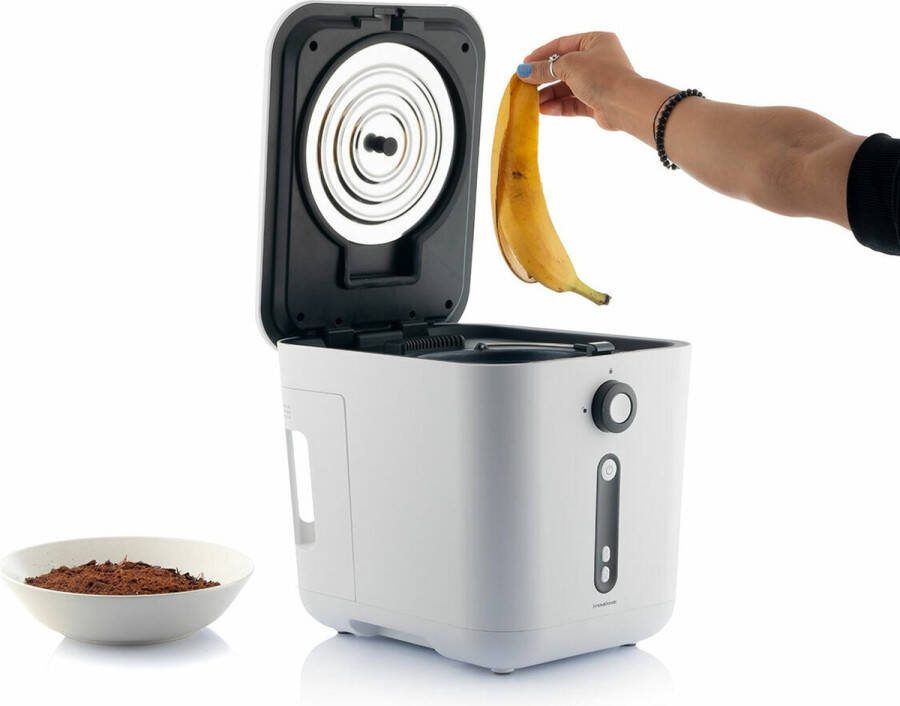 Innovagoods Elektrische compost machine Composter voor in de keuken Compostmaker keukencomposteerder 3L Composteren voor afval Recyclen Groencompost