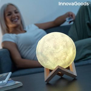Innovagoods Maanlamp LED 16 Kleuren Dimbaar Oplaadbaar Met afstandsbediening Moonlight
