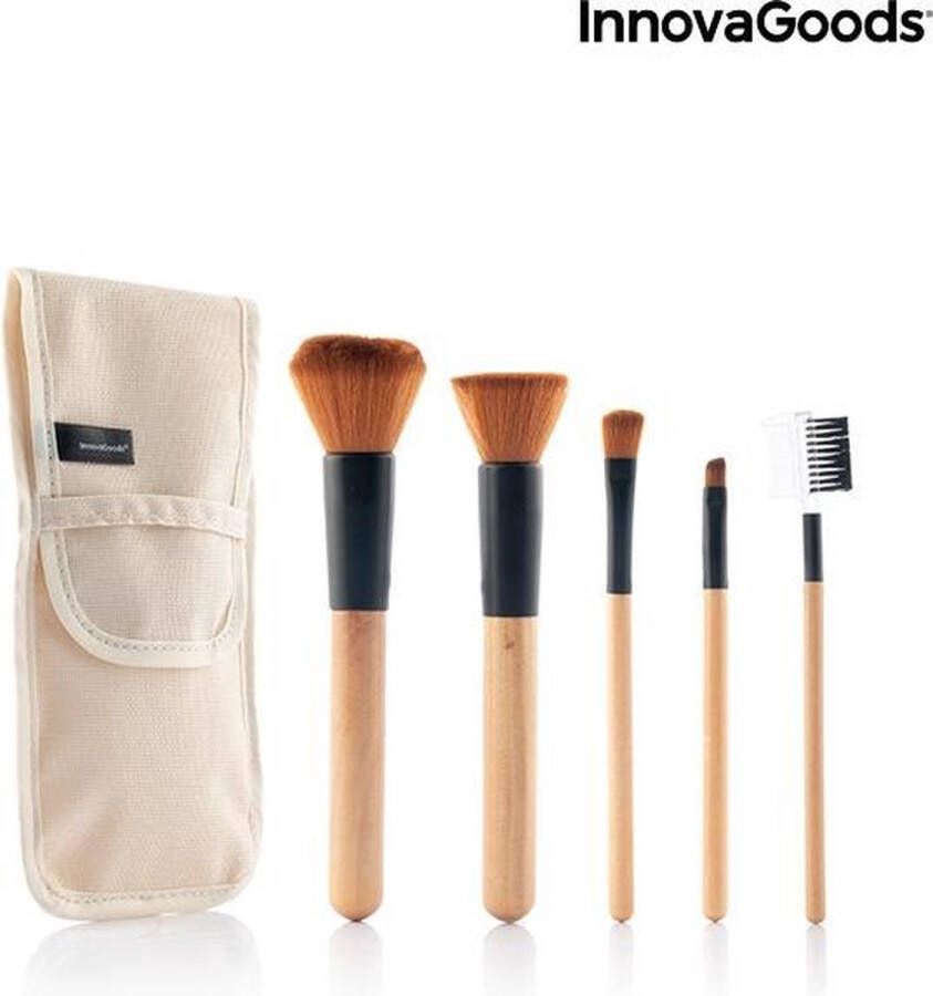 Innovagoods Make up borstels 5 onderdelen Make up borstels set Make up borstels Make up kwasten set