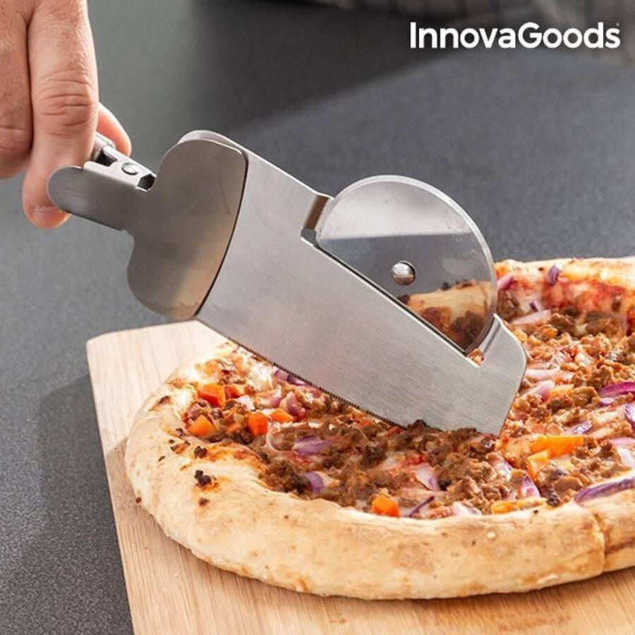 Innovagoods Nice Slice Pizzasnijder Snijmes Pizzasnijder Spatel Serveer Schep 4 in 1