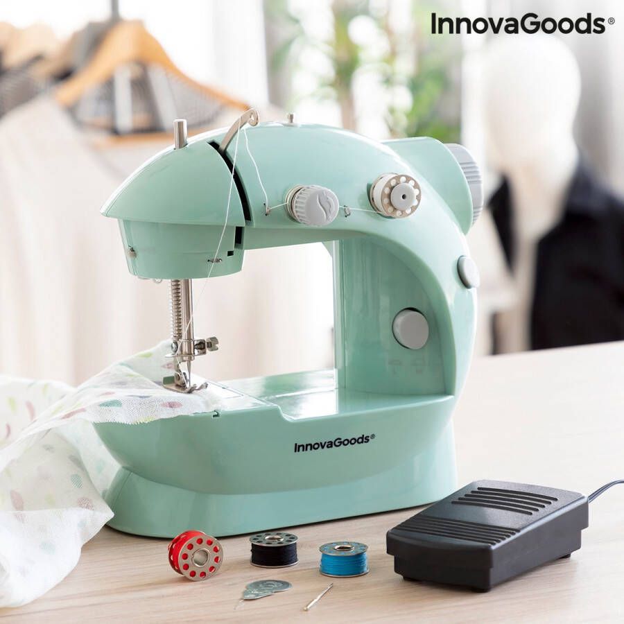 Innovagoods Mini draagbare naaimachine met LED draadsnijder en accessoires Sewny