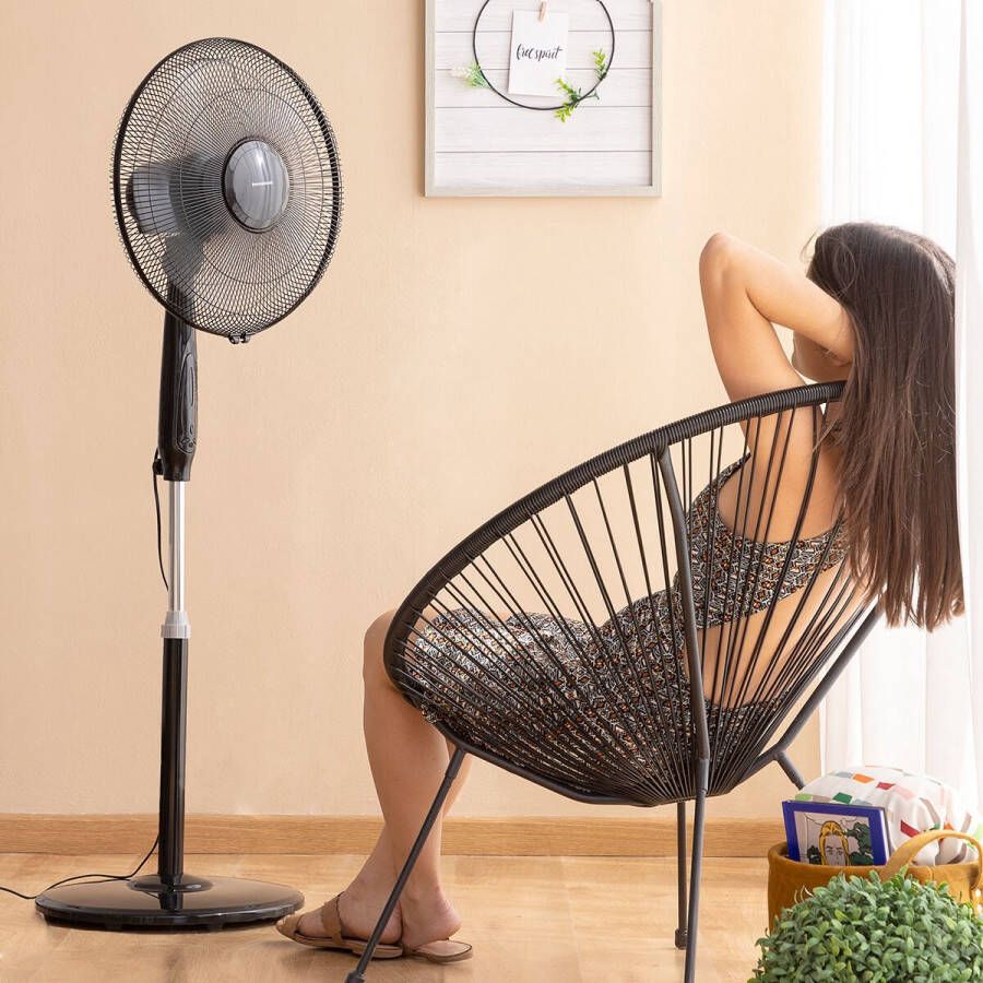 Innovagoods Staande Ventilator met Afstandsbediening Airstreem Zwart 45 W