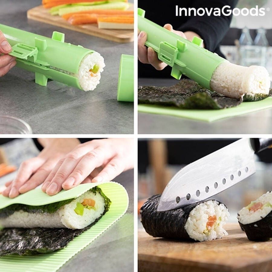 Innovagoods SUSHI-SET MET RECEPTEN SUZOOKA 3 ONDERDELEN Sushi set Sushi kit Sushi maker Sushi maker set Sushi maker roller