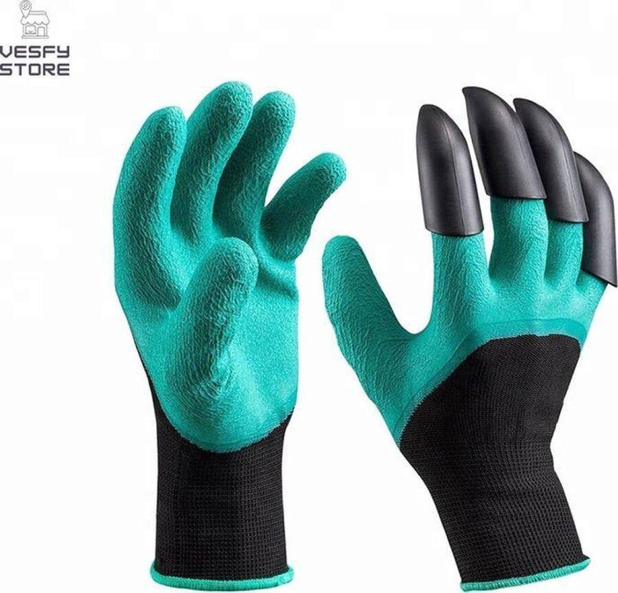 Innovagoods Tuinhandschoenen met klauwen om te graven tuinhandschoenen dames tuinhandschoenen heren-met latex grip Tuinhandschoenen – Handschoenen – Latex – Maximale bescherming