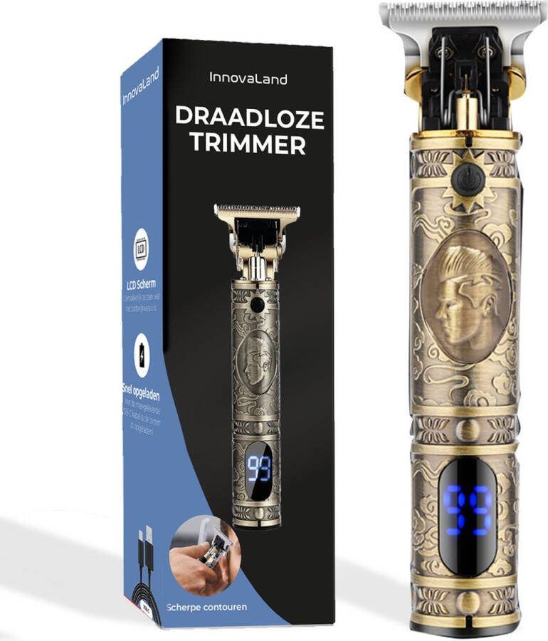 InnovaLand Professionele Draadloze Tondeuse Trimmer Haar Baard Tondeuse Mannen Hoofdhaar Haartrimmer Hair Tondeuse Cheveux Trimmer Baard Black Friday 2023 Sinterklaas Cadeautjes Deals