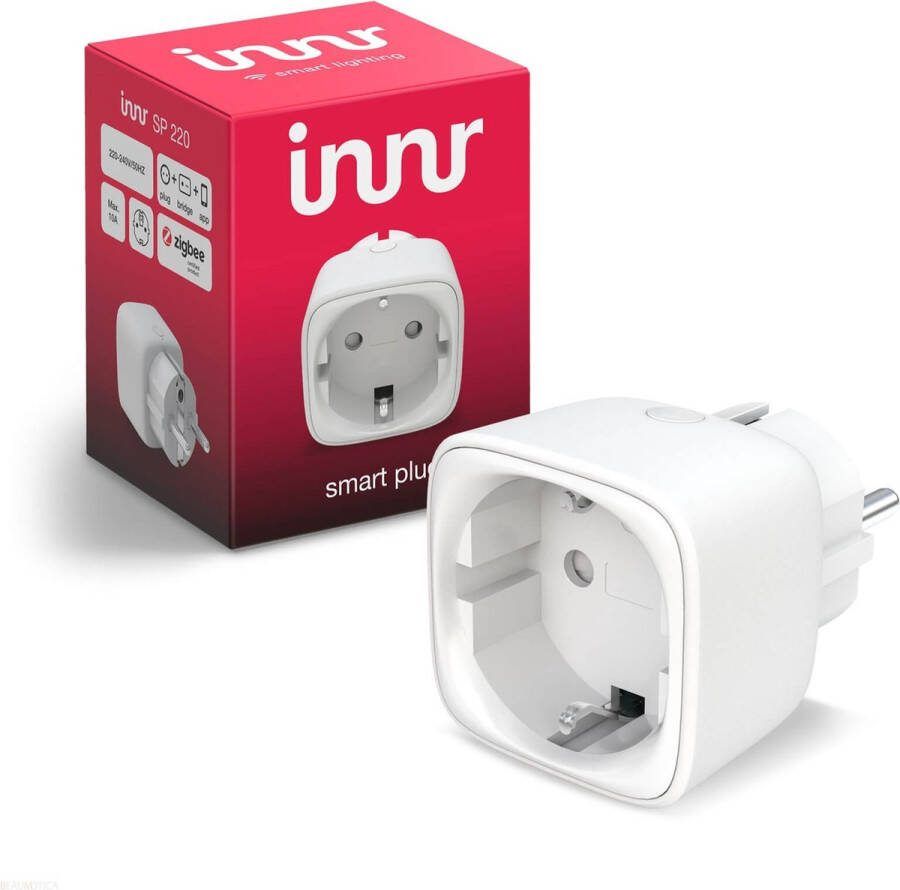 Innr Slimme Stekker Zigbee Smart Plug incl. Tijdschakelaar Geschikt voor Philips Hue* Geschikt voor Stembediening