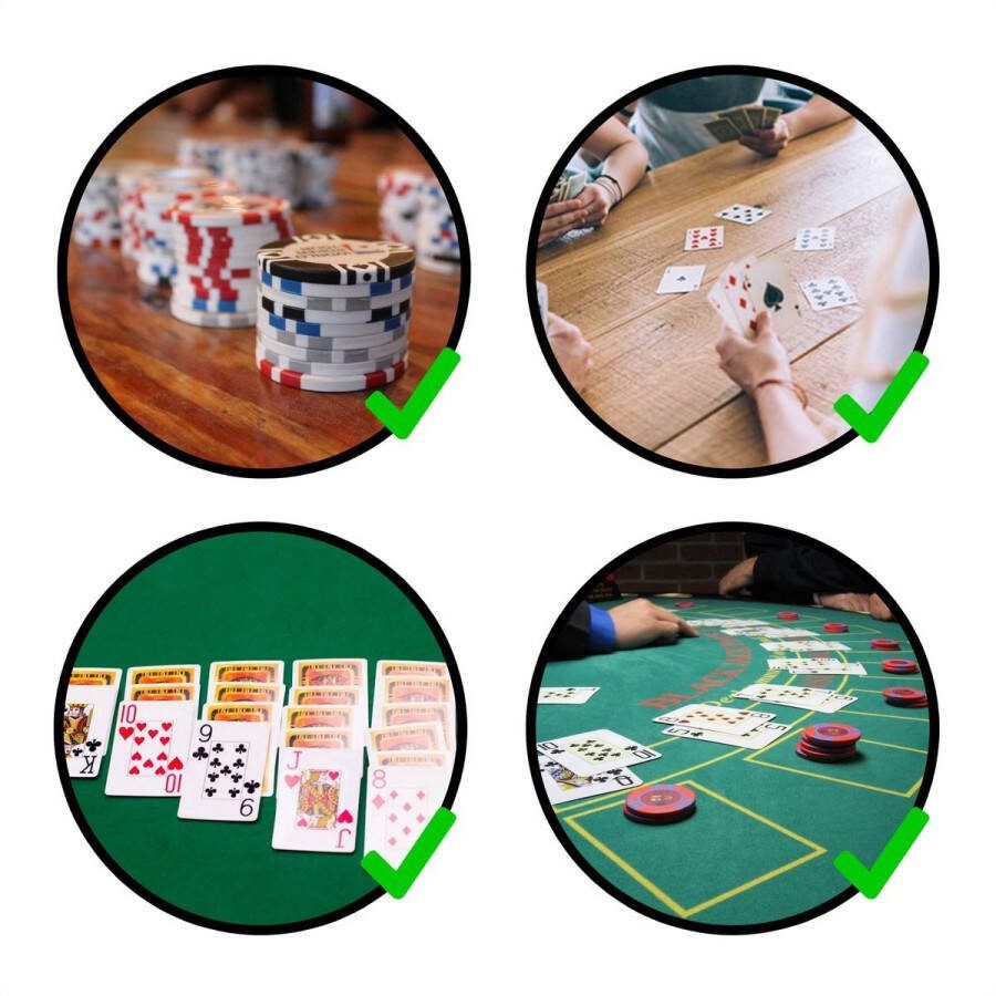 Inround In Round Speelkaarten 2 Decks Stokken – Stok Speel Kaarten – Spelkaarten – voor Volwassen en Kinderen – Pokerkaarten – Kaart Spel Kaartspel Set – Pestkaarten – Poker Blackjack Pesten – Rood Blauw