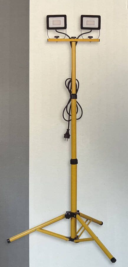 Inspire LED bouwlamp schijnwerper op statief 2x20W 151cm Yonkers