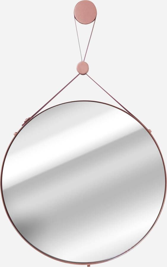 Inspire Ronde spiegel CHANA Ø 55 cm hangende spiegel metaal koper