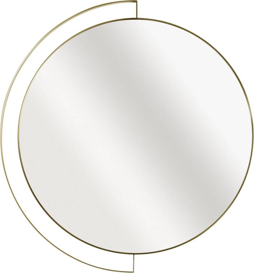 Inspire wandspiegel spiegel rond ELIPSE Ø 46 cm goud metaal hangspiegel rond design wandspiegel spiegel goud rond