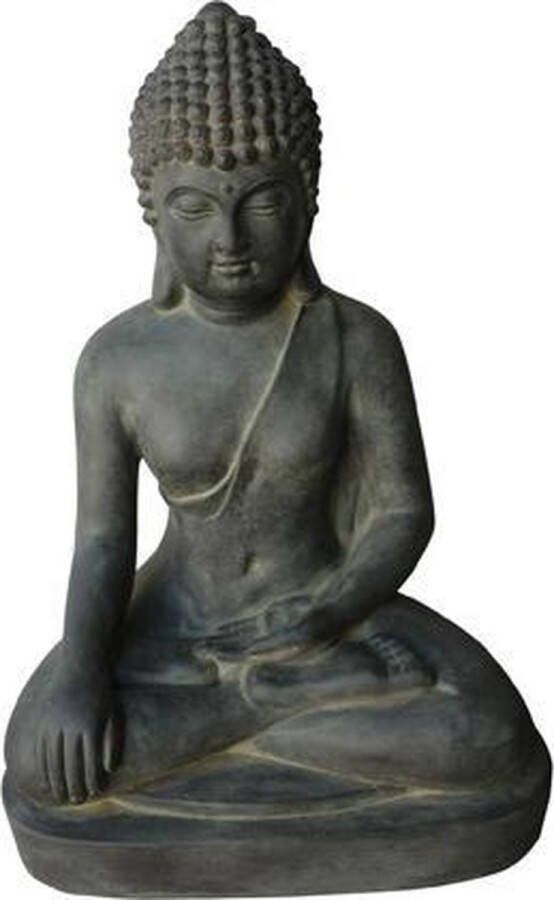 Inspiring Minds Stone-Lite Deco Tuinbeeld Boeddha black 401L