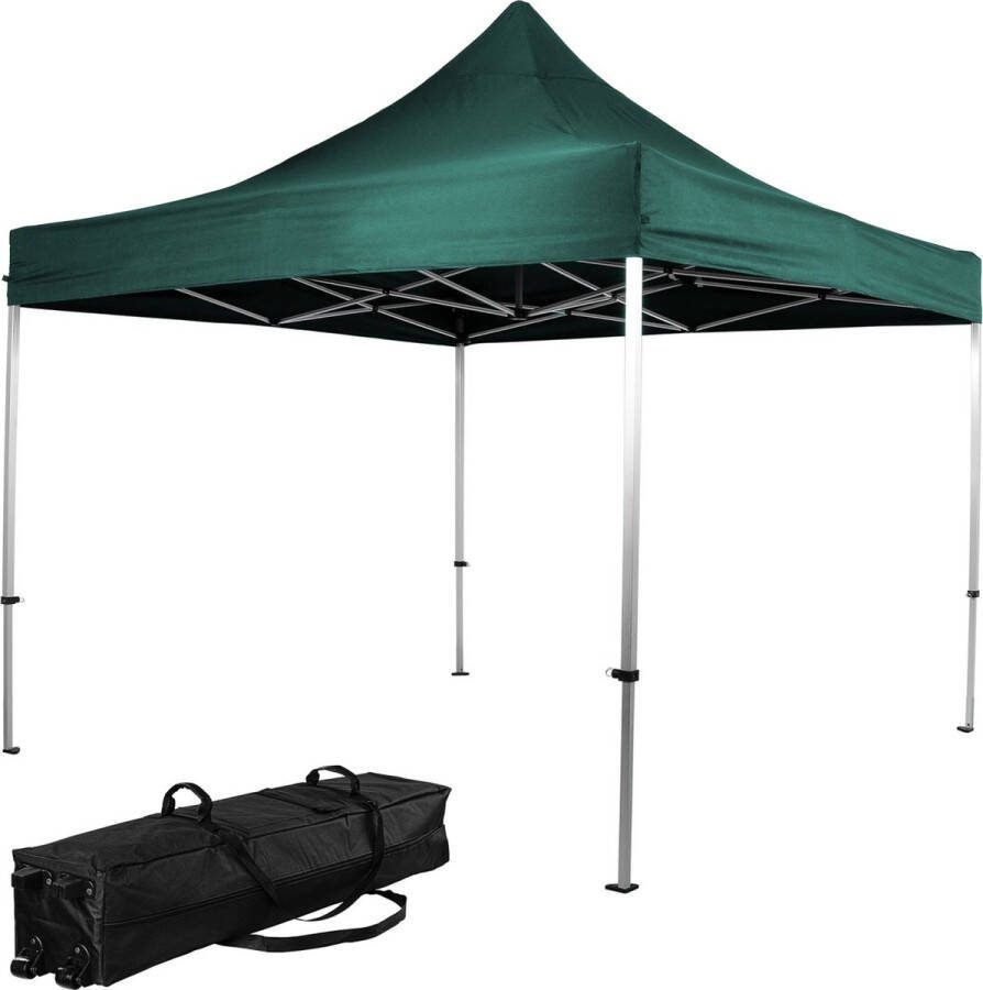 INSTENT Tuinpaviljoen Paviljoen Partytent Gazebo 3 x 3 m Groen