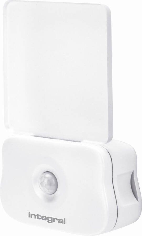 Integral LED Nachtlamp 0 5W 4000K 7 lumen Dag nacht & Beweging sensor Werkt op batterijen (niet meegeleverd)