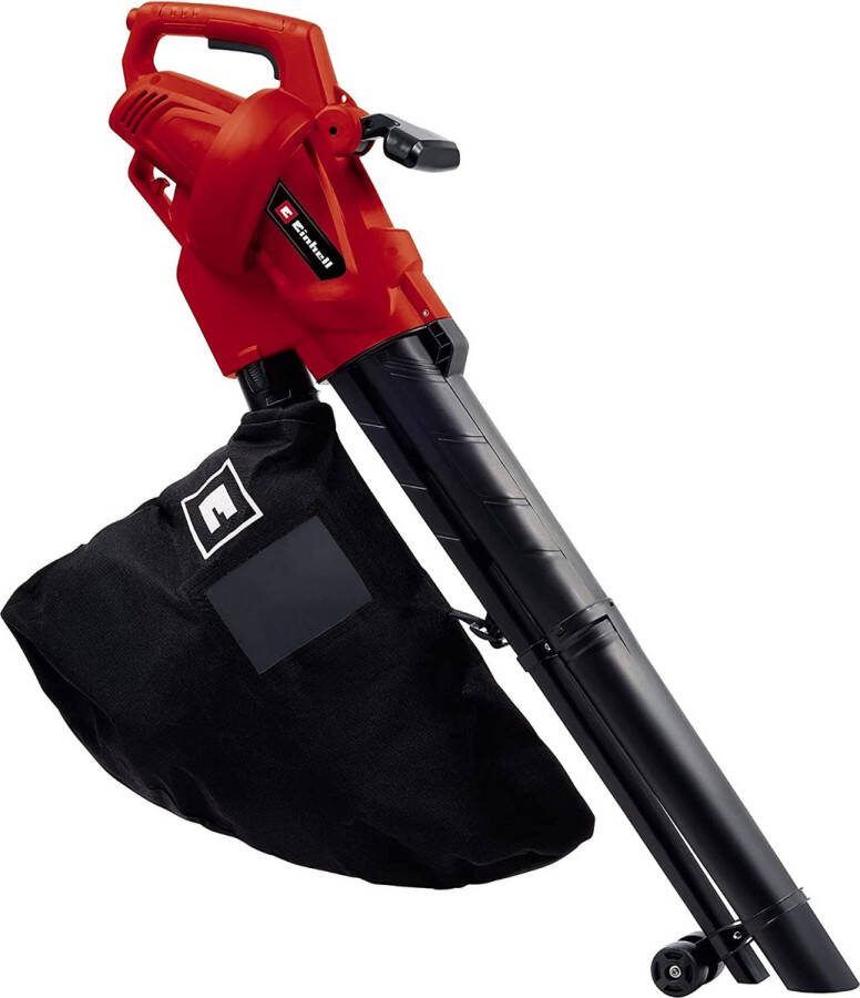 Intelectro Bladblazer De Ultieme Tuinoplossing voor een Nettere Tuin! 3000W Blaas en Zuigfunctie 40l Opvangbak Rood Zwart Levering Sneller dan Aangegeven