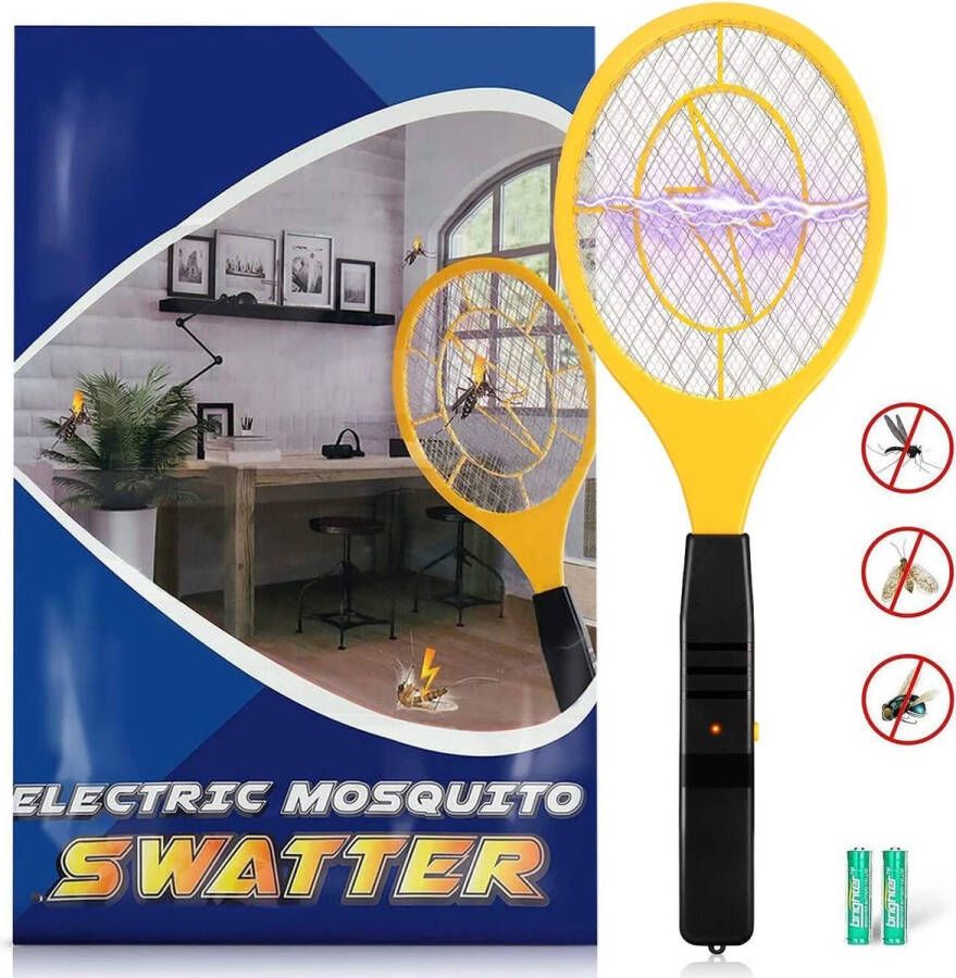 Intelectro Elektrische Vliegenmepper Voor een Mug- en Vliegvrije Omgeving! Insecten Killer Verwijderbare Batterijen (inbegrepen) Geel Levering Sneller dan Aangegeven!