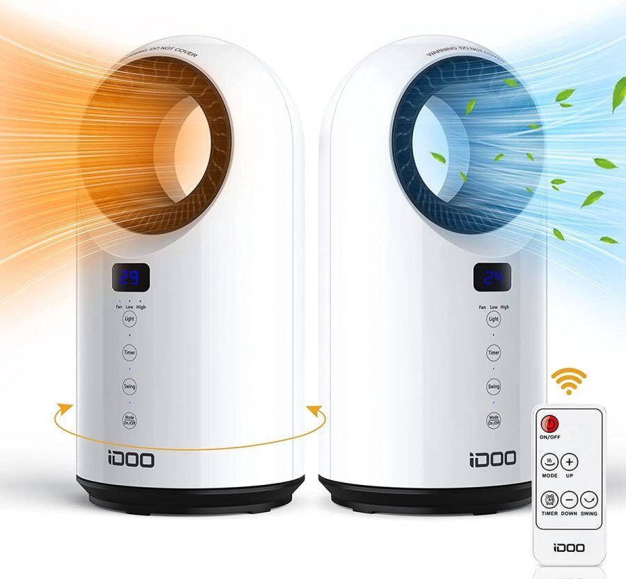 Intelectro Elektrische Kachel Krachtige Ventilator Directe Warmte Energiezuinige en Verfrissende Luchtstroom 1500W 3 Standen 1500W 1000W Verwarming & Ventilator Timer Overspanning & Valbeveiliging Wit Levering Sneller dan Aangegeven!