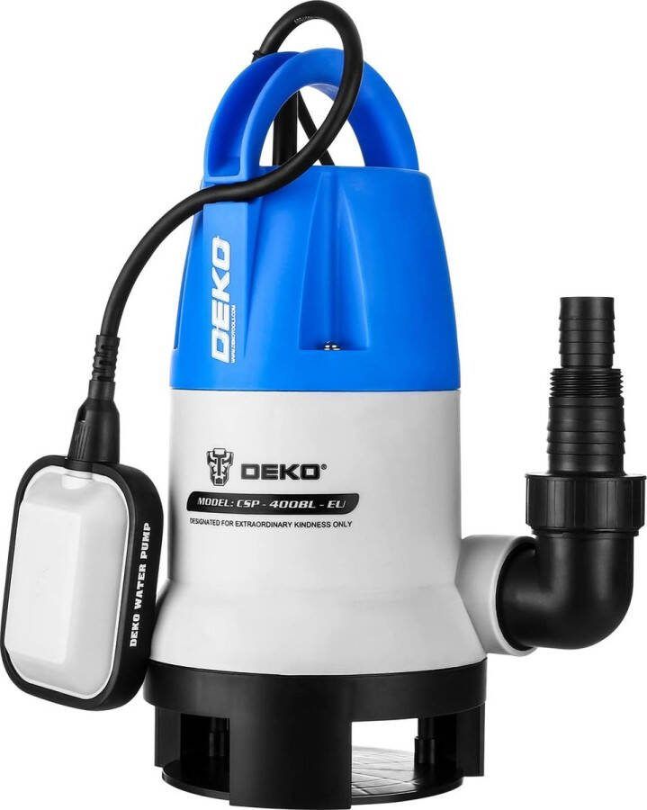 Intelectro Waterpomp De Onmisbare Krachtpatser voor Efficiënte Waterafvoer! 8000L Uur 10 Meter Lange Snoer Ingebouwde Veiligheidsfuncties Compact Ontwerp Eenvoudig Gebruik Blauw Grijs Levering Sneller dan Aangegeven!