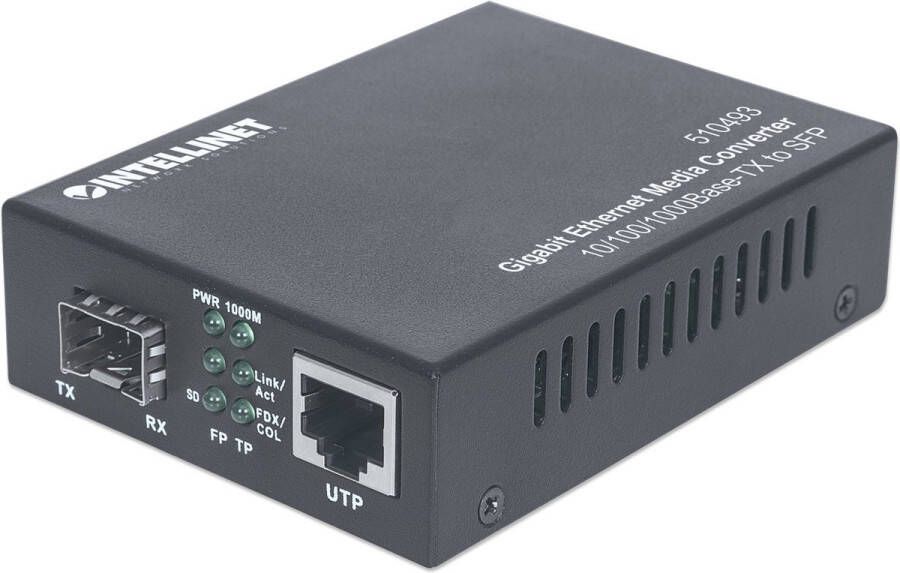 Intellinet 510493 netwerk media converter 1000 Mbit s Zwart