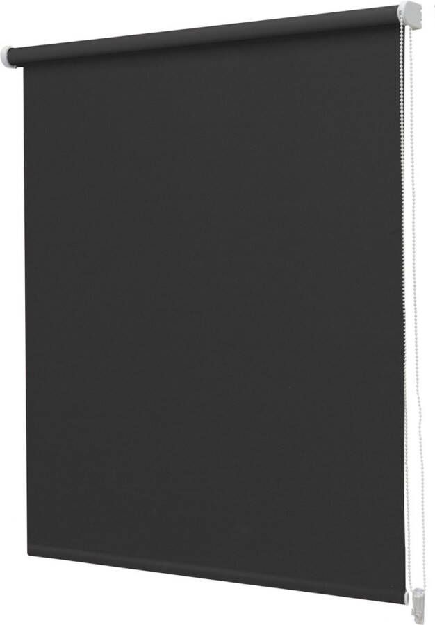 Intensions Raambekleding Rolgordijn Verduisterend Unicolor Zwart 120x190cm