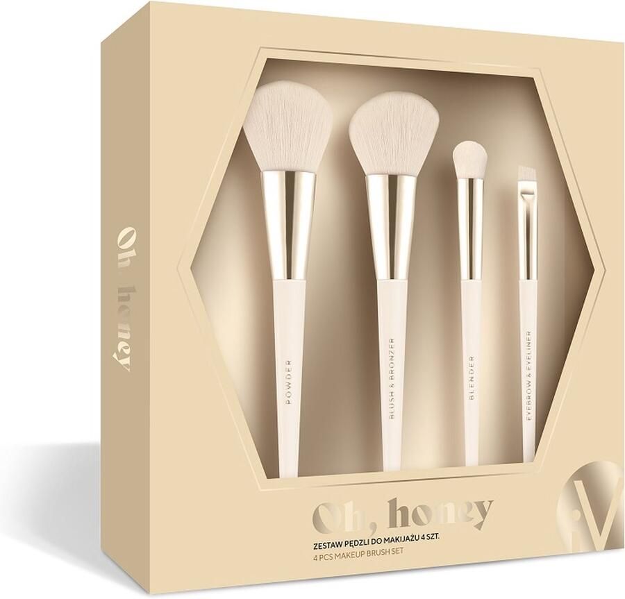 Inter Vion Oh Honey Make-up kwastenset 4 stuks