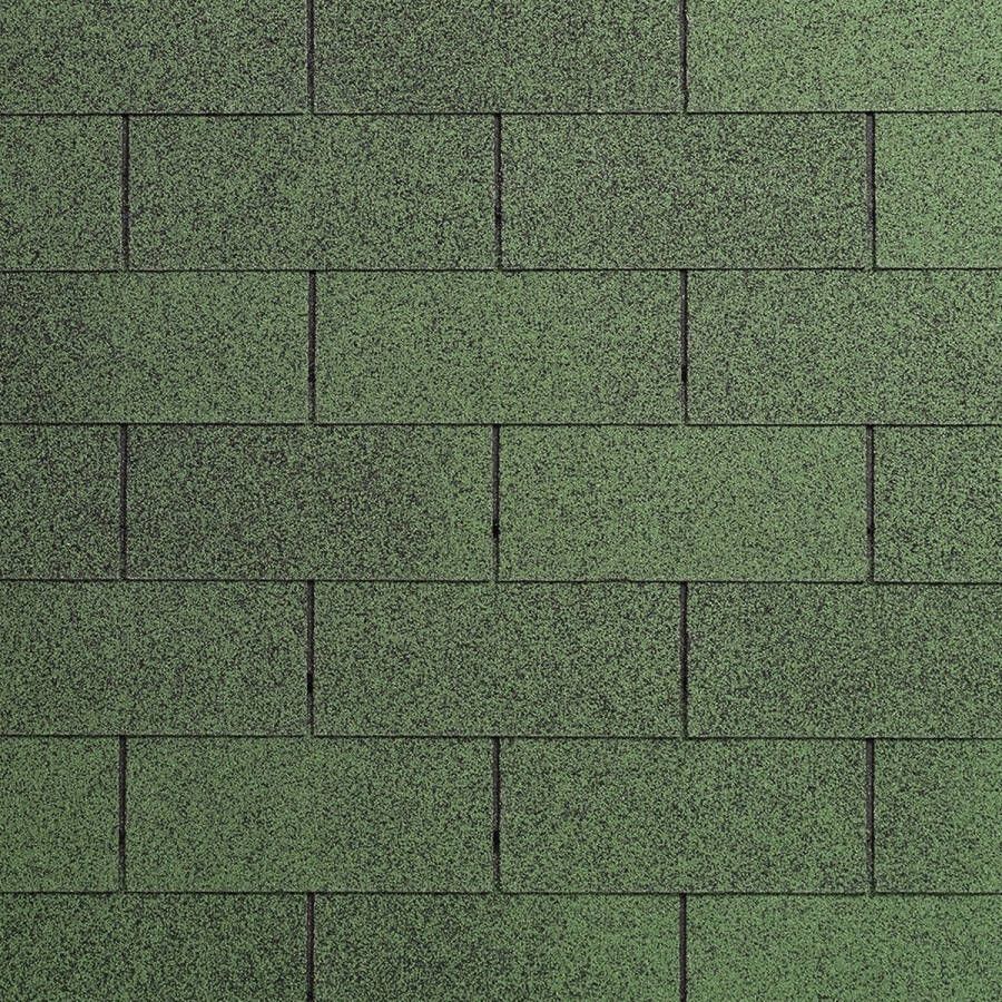 Interflex dakshingles groen 3m² (recht) Blokhut tuinhuis