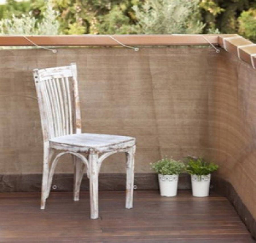 Intergard Beau Jardin Balkondoek balkonscherm bruin 5 meter