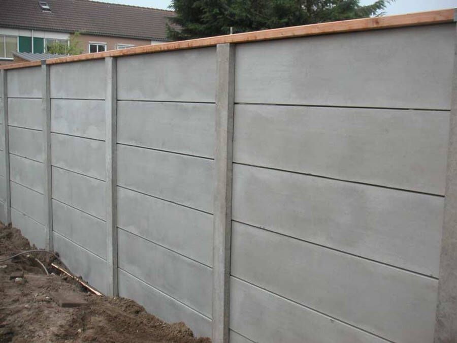 Intergard Beton schutting basic grijs dubbelzijdig 200x193cm
