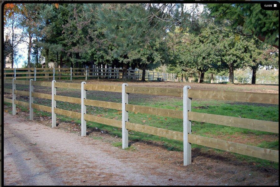 Intergard Betonpaal Post & Rail hekwerk 190cm