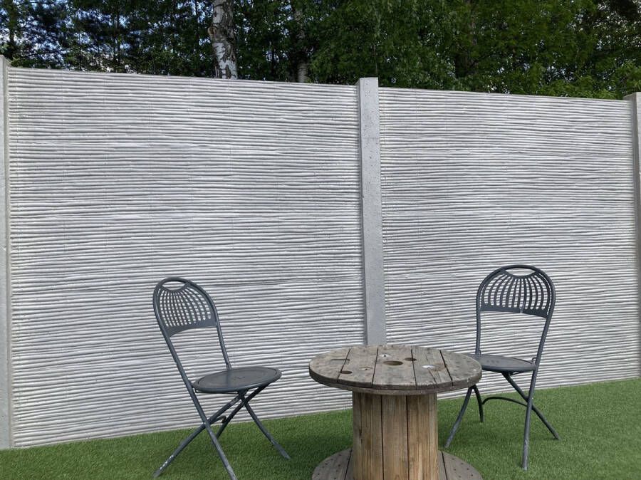 Intergard Betonschutting Bamboostone Enkelzijdig 200x200cm