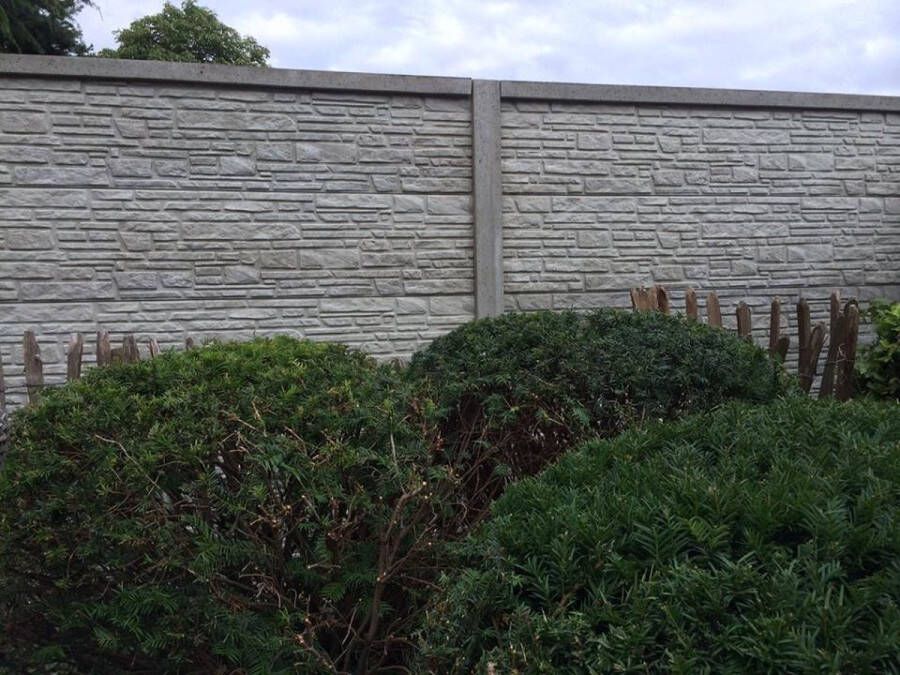 Intergard Betonschutting schutting Mountain dubbelzijdig 200x193cm