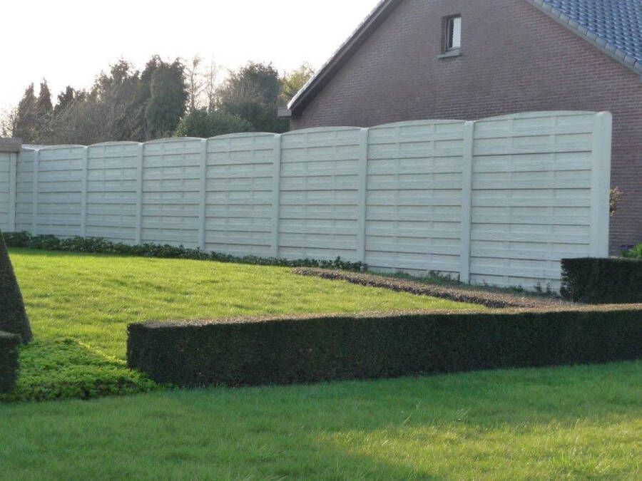 Intergard Betonschutting Woodstone enkelzijdig 200x193cm