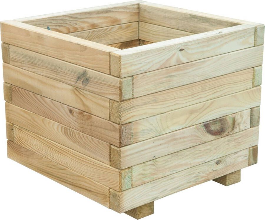 Intergard Bloembak Plantenbak Hout Vierkant Grenen 50x35x50cm