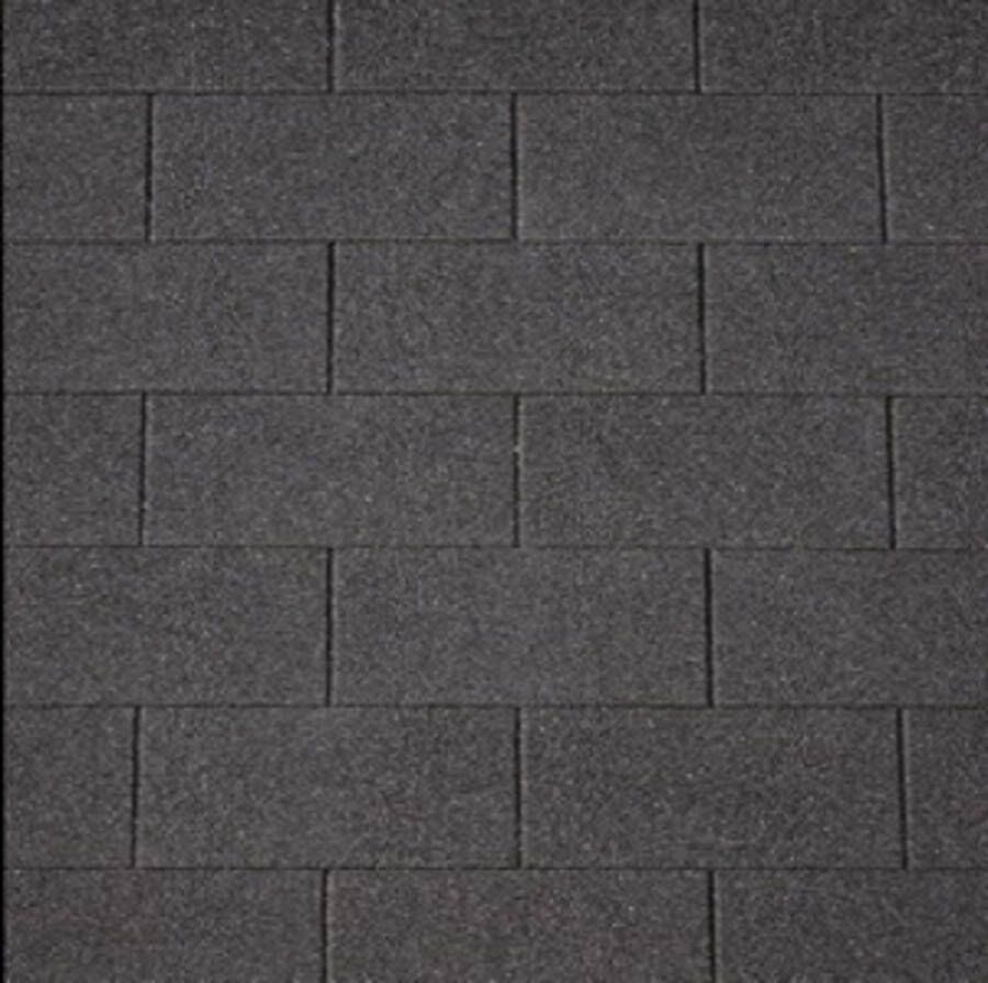 Intergard Dakshingles tuinhuisje blokhut zwart 3m2