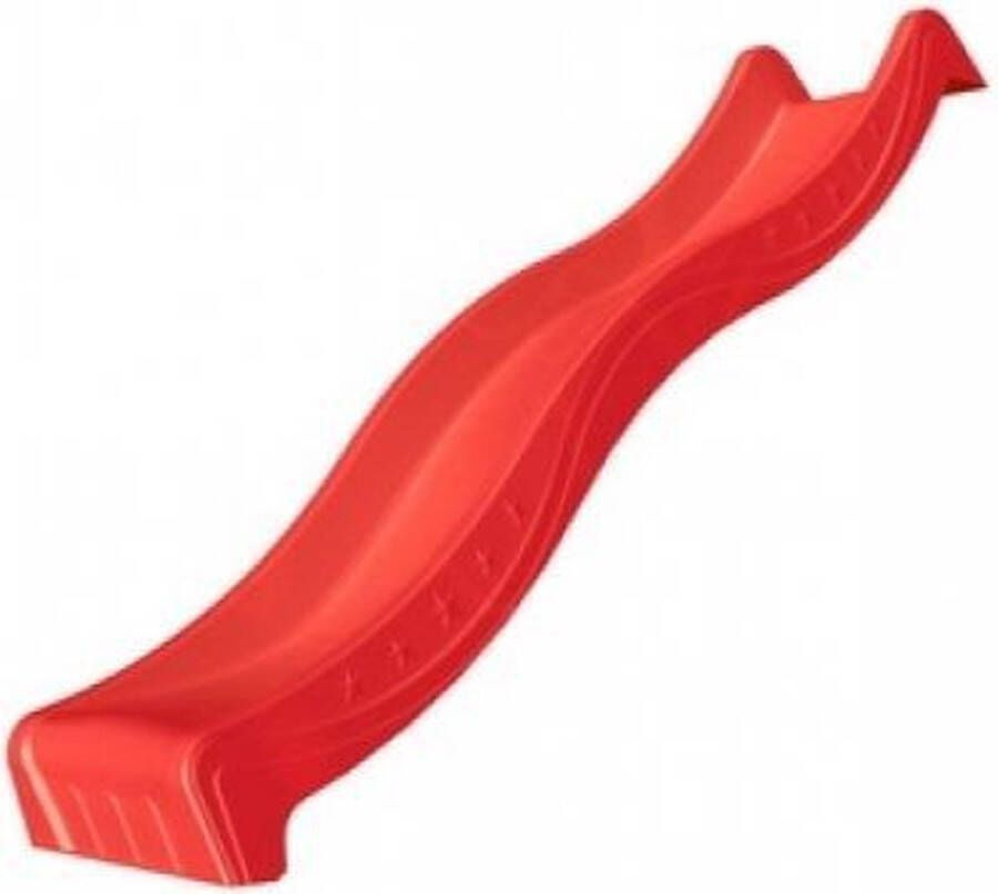 Intergard losse glijbaan rood met wateraansluiting voor houten speeltoestellen 1 25m platvormhoogte