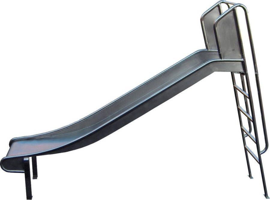 Intergard Glijbaan RVS speeltoestellen speelplaatsen met trap (platformhoogte 150cm)