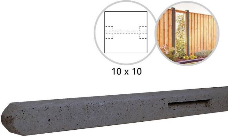 Intergard Hout beton schutting antraciet 200x190cm (per set)