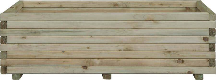 Intergard Houten bloembakken plantenbak rechthoek robuust kant en klaar 120x40x35cm