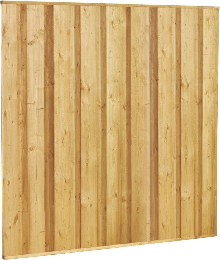 Intergard Houten Schutting 180x180cm 17 Planks Plank-tegen-plank Zichtdicht 17x145mm