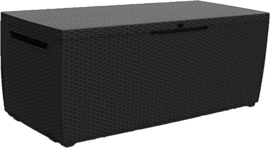Intergard Kussenbox opbergbox antraciet 123x57x53 5cm