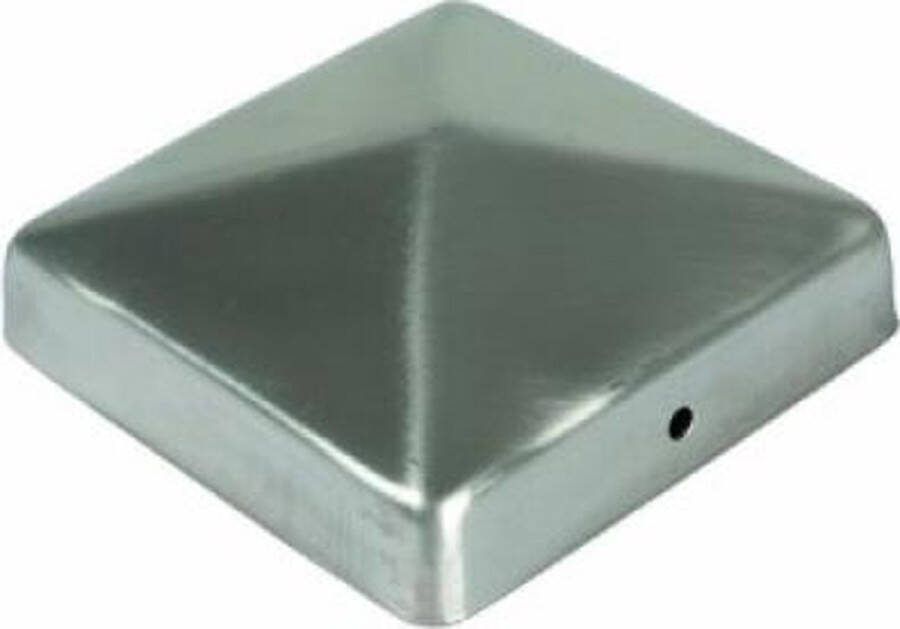 Intergard Paalornament paalkap voor tuinpaal RVS 91mm