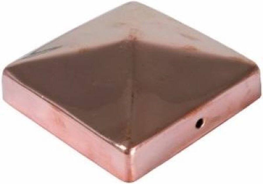 Intergard Paalornamenten koper piramide 71mm paalkap voor tuinpaal