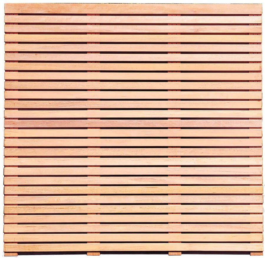 Intergard Schutting Hardhout Lamellen Schutting 180x180cm (51pl.)