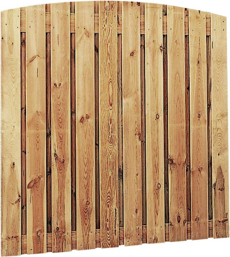 Intergard Schutting tuinscherm toog zichtdicht 21 planks 180x180cm RVS