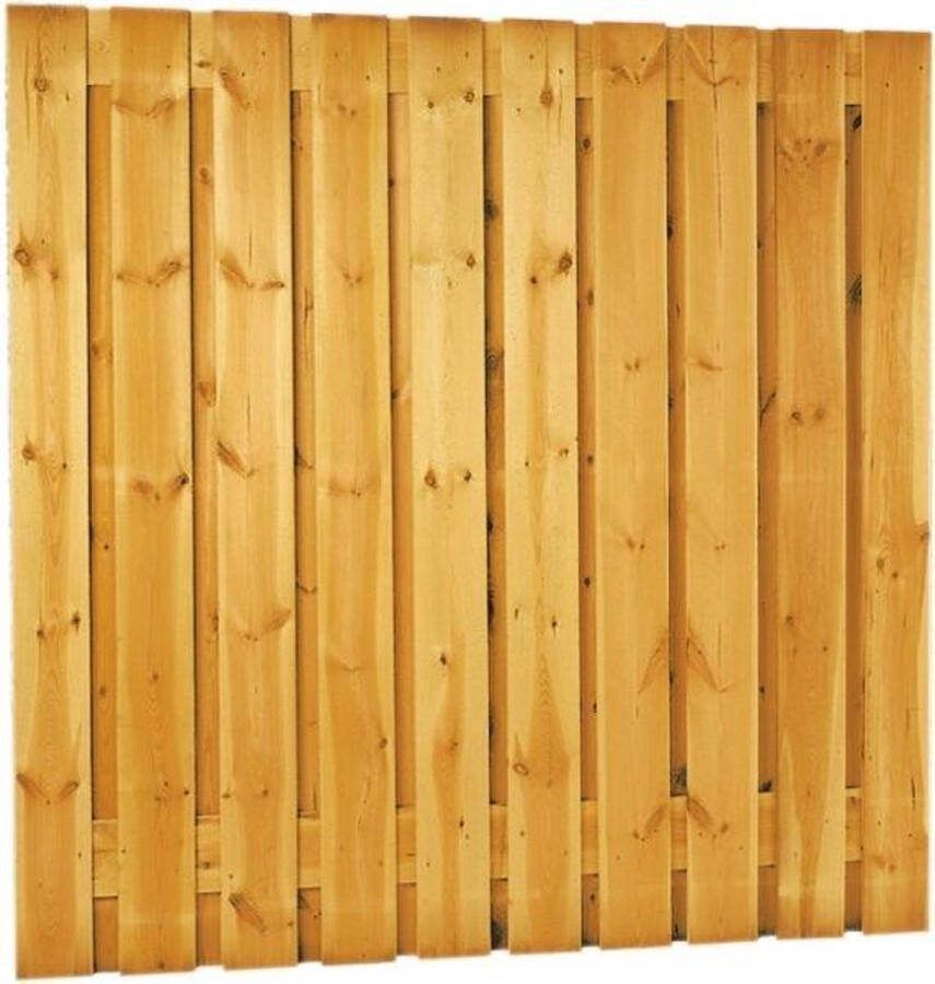 Intergard Schutting tuinscherm zichtdicht 21 planks 180x180cm RVS