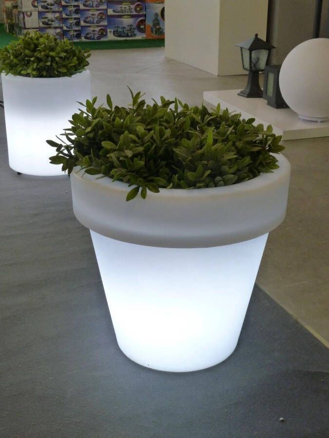 Intergard Verlichte bloempot tuinverlichting design ø60x57cm